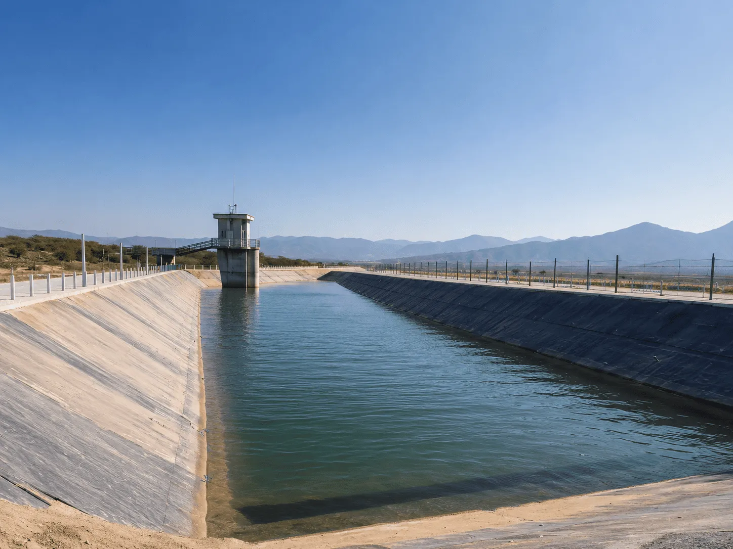 Geosynthetic installation for water conservancy and hydraulic engineering
