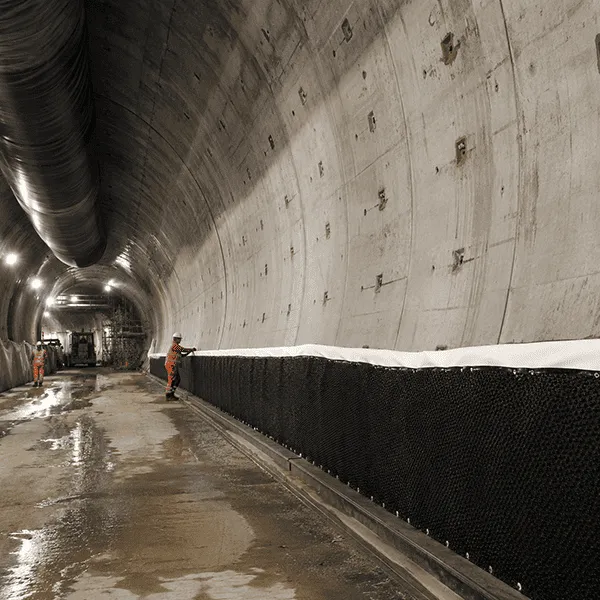 Geosynthetic waterproofing and drainage in tunnel engineering