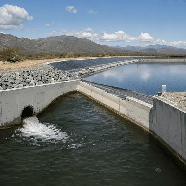 Geosynthetic installation for water conservancy and hydraulic engineering